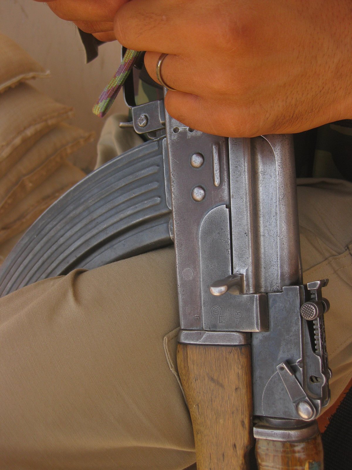 An AK with a Type 1 receiver, Nangarhar Province, Afghanistan, 2009.
