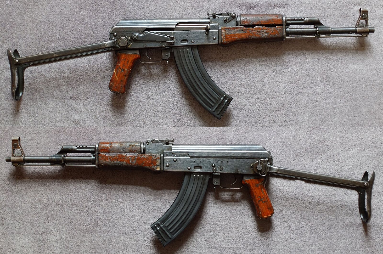 Chinese Type 56-1, the underfolding-stock version of the Type 56.